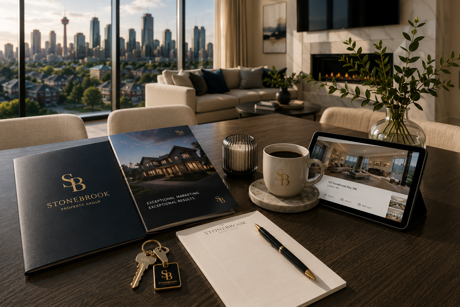 Premium Calgary home selling presentation by Stonebrook Property Group