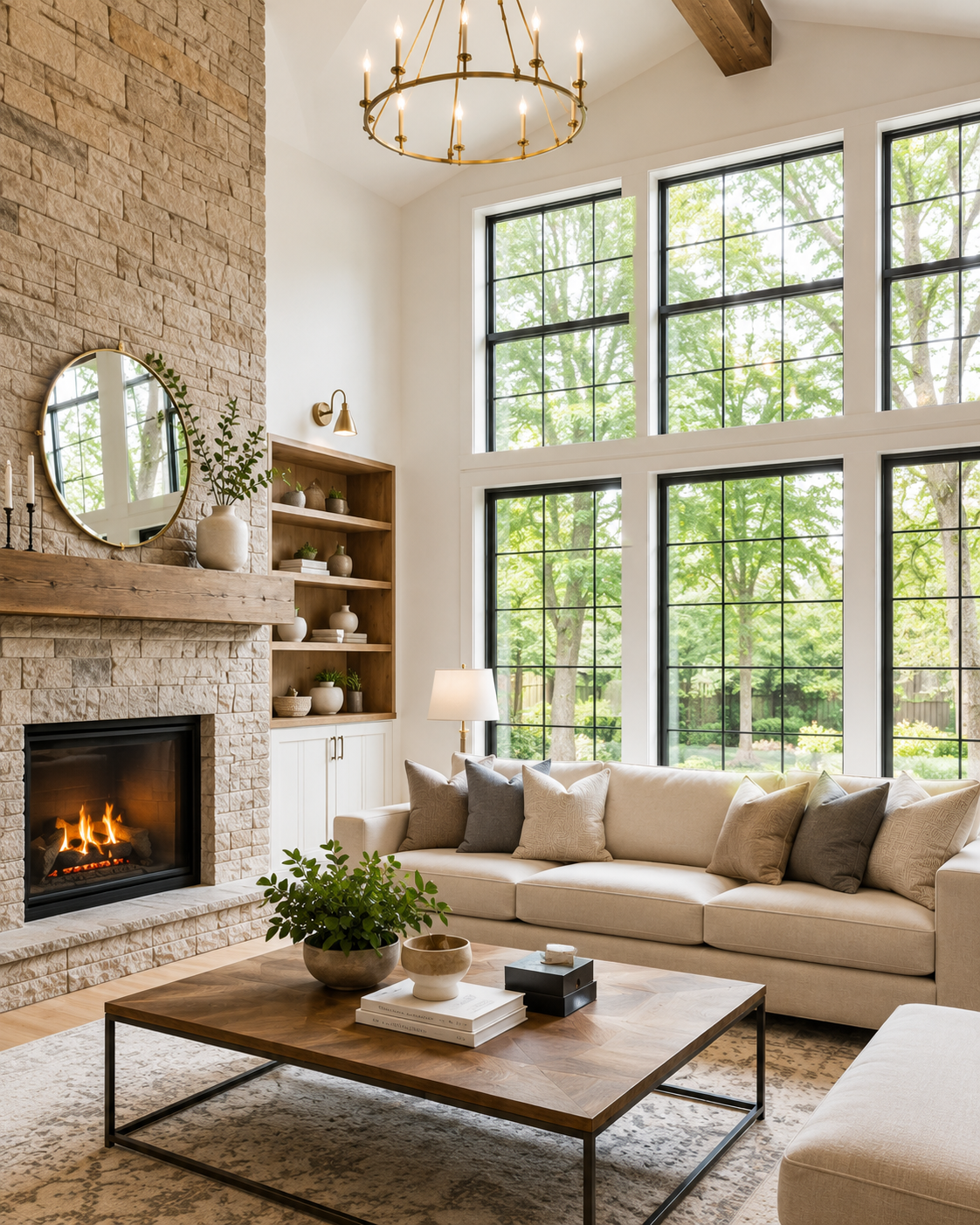 Professionally presented residential living room