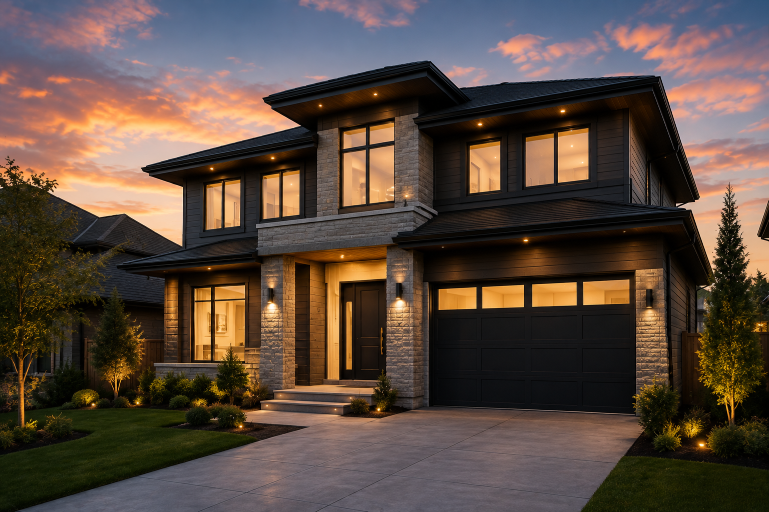Modern Calgary home representing a successful offer and purchase